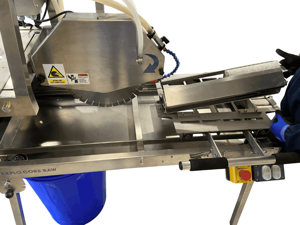 GeoFactory Explo Core Saw for PQ-diameter core slabbing